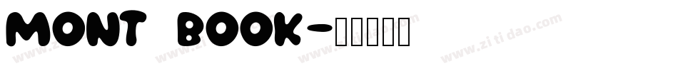mont book字体转换